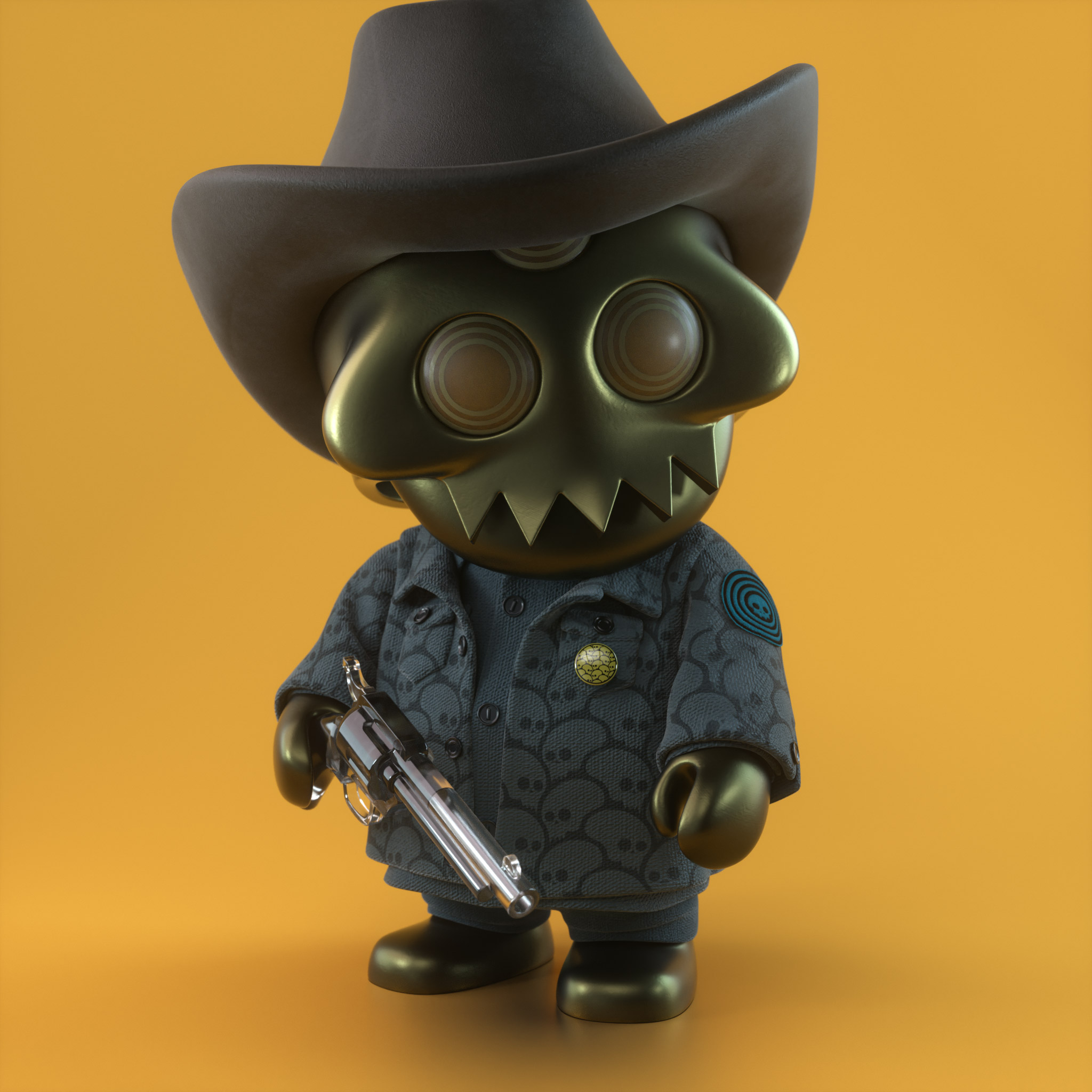 Hippy Suede Western TOUNGLESS GOHST